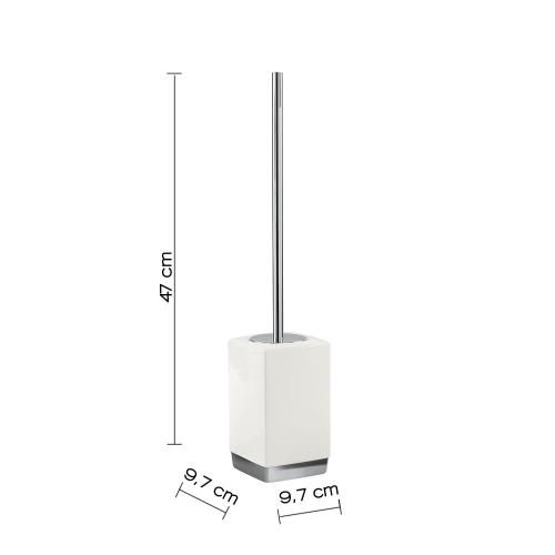 Szczotka WC do postawienia biała LUCY LY33 Gedy wymiary