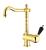Bateria kuchenna złoto czarny uchwyt KIRKÉ BLACK KI14NZ Sapho