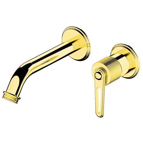 Bateria umywalkowa podtynkowa złoto BEBÉ BB018/17 Sapho