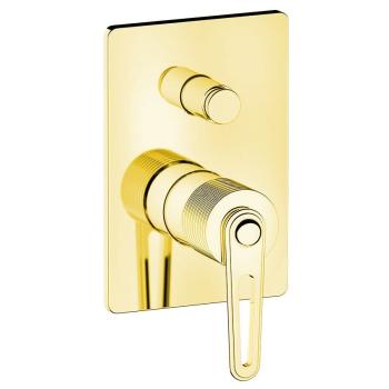 Bateria prysznicowa podtynkowa 2-funkcyjna złoto BEBÉ BB042/17 Sapho