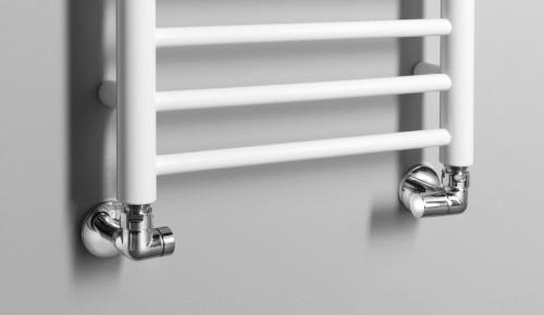 Grzejnik łazienkowy 400 x 1560 mm biały 477 W DINA IR364W Sapho podłączenie