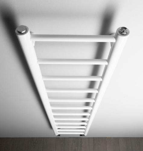 Grzejnik łazienkowy 300 x 1380 mm biały 278 W DINA IR363W Sapho z góry