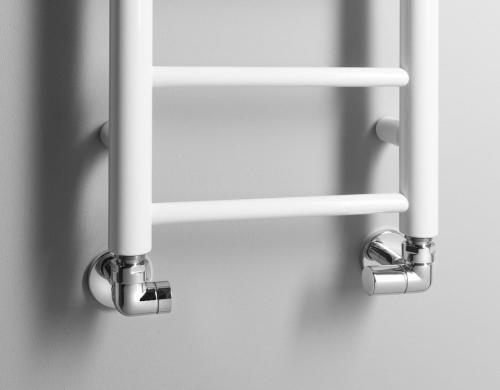 Grzejnik łazienkowy 300 x 1380 mm biały 278 W DINA IR363W Sapho podłączenie