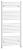 Grzejnik łazienkowy 455 x 1320 mm biały 594 W DIRECT ILR34T Aqualine