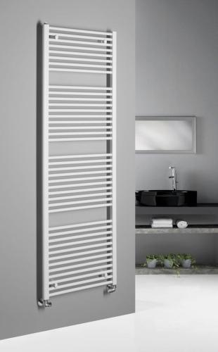 Grzejnik łazienkowy 600 x 1850 mm biały 1148 W DIRECT ILR86T Aqualine na ścianie