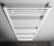 Grzejnik łazienkowy 750 x 1680 mm biały 1269 W DIRECT ILR67T Aqualine na ścianie