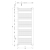 Grzejnik łazienkowy 750 x 1680 mm biały 1269 W DIRECT ILR67T Aqualine wymiary