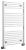 Grzejnik łazienkowy 600 x 960 mm biały 597 W DIRECT ILR96T Aqualine