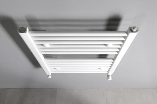 Grzejnik łazienkowy 500 x 640 mm biały 360 W DIRECT ILR65T Aqualine z góry