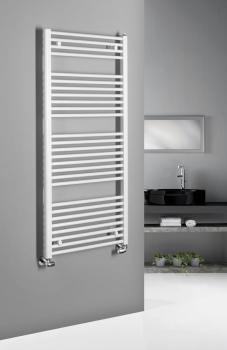 Grzejnik łazienkowy 600 x 1320 mm biały 795 W DIRECT ILR36T Aqualine na ścianie