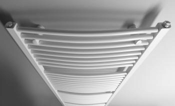 Grzejnik łazienkowy 750 x 1850 mm biały 1439 W ORBIT ILO87T Aqualine z góry