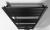 Grzejnik łazienkowy 500 x 1050 mm czarny mat 465 W GRUNT 600.121.6 BRUCKNER z góry