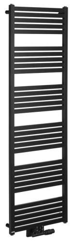 Grzejnik łazienkowy 500 x 1610 mm czarny mat 776 W GRUNT 600.123.6 BRUCKNER