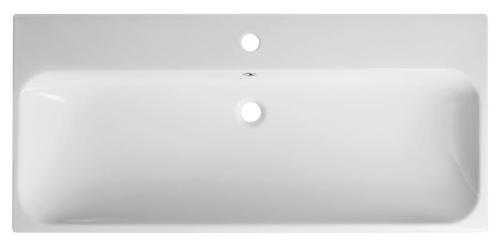 Umywalka ceramiczna 101 x 46 cm biały TORIDI TU0221 SAPHO z góry