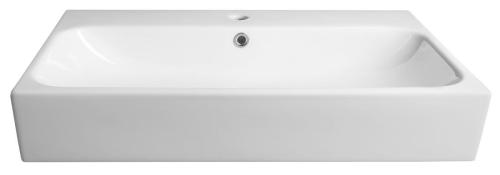 Umywalka ceramiczna 76 x 46,5 cm biały TORIDI TU0226 SAPHO bok