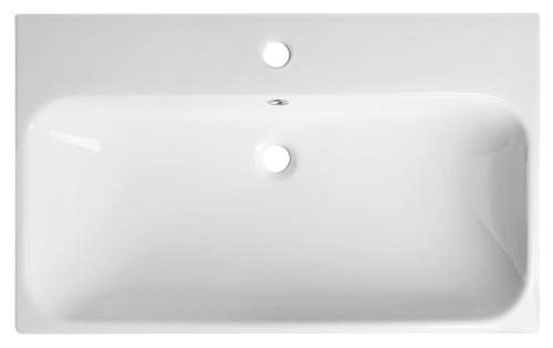 Umywalka ceramiczna 76 x 46,5 cm biały TORIDI TU0226 SAPHO z góry