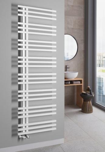 Grzejnik łazienkowy 600 x 1647 mm biały mat 833 W SOPHINA IR703W Sapho wizualizacja