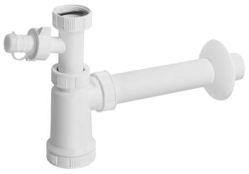 Syfon umywalkowy przyłącze do pralki 5/4" DN40 biały 151.110.0 Bruckner