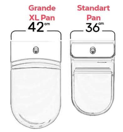 Kompakt WC kombi XL biały odpływ uniwersalny GRANDE GR360 Creavit podgląd