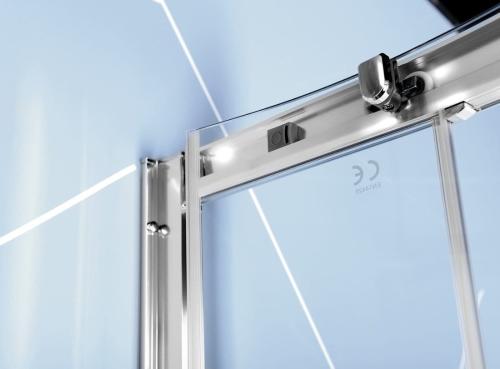 EASY LINE kabina prysznicowa narożna półokrągła 100x80x190 cm EL2915 Polysan profil