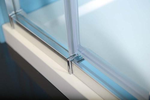 Drzwi prysznicowe do wnęki obrotowe 760 - 900 mm szkło czyste EASY LINE EL1615 Polysan z bliska