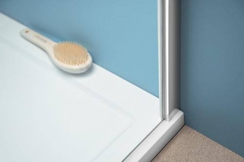 Ścianka prysznicowa 100x190 boczna szkło czyste EASY LINE EL3415 Polysan  dół