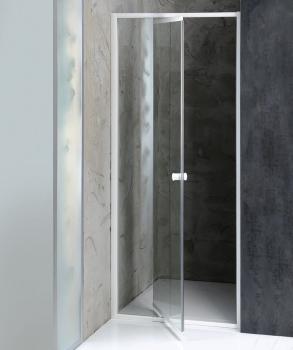 Drzwi prysznicowe do wnęki wahadłowe 104-122 x 185 cm AMICO G100 Aqualine