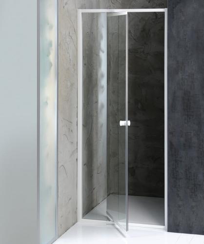 Drzwi prysznicowe do wnęki wahadłowe 104-122 x 185 cm AMICO G100 Aqualine