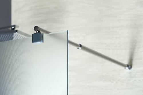 Kabina prysznicowa Walk-in jednoczęściowa ze wspornikiem szkło matowe 70 x 190 cm WI070 Aqualine  wspornik