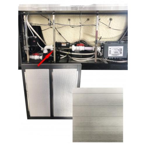 Basen ogrodowy 3 osobowy Jacuzzi MODENA biały SPA08 Sanotechnik elementy instalacji