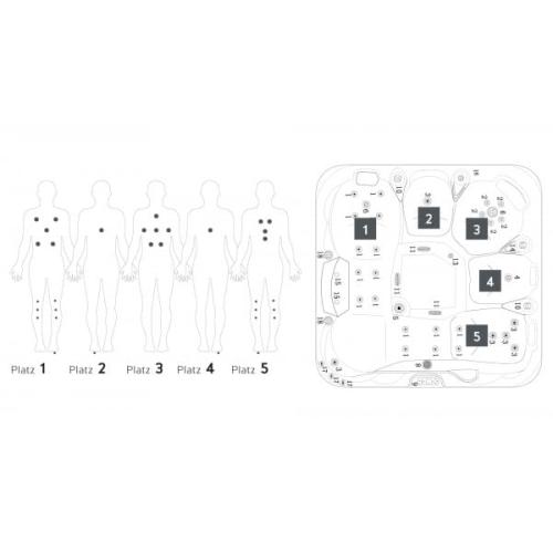 Basen ogrodowy 5 osobowy Jacuzzi TAHITI SPA54 Sanotechnik