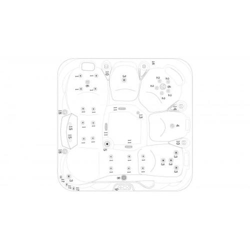 Basen ogrodowy 5 osobowy Jacuzzi TAHITI SPA54 Sanotechnik