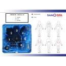 Basen ogrodowy SPA Jacuzzi OASIS MAXI niebieski SPA13 Sanotechnik