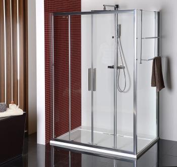 LUCIS LINE ścianka prysznicowa boczna 90 cm DL3415 Polysan  aranżacja