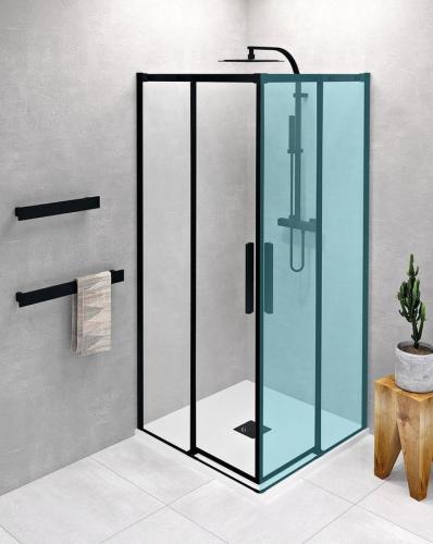 ALTIS LINE BLACK Drzwi prysznicowe przesuwne 78-80 x 200 cm AL1582B Polysan