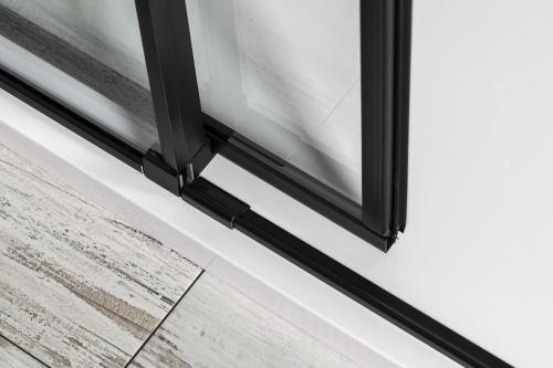 Kabina prysznicowa narożna prostokątna 110 x 100 x 200 cm wariant L/R ALTIS LINE BLACK AL3912BAL6112B POLYSAN drzwi