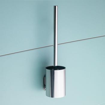 Szczotka WC wisząca (szczotka czarna) stal nierdzewna polerowana EASY 163113061 Bemeta aranżacja