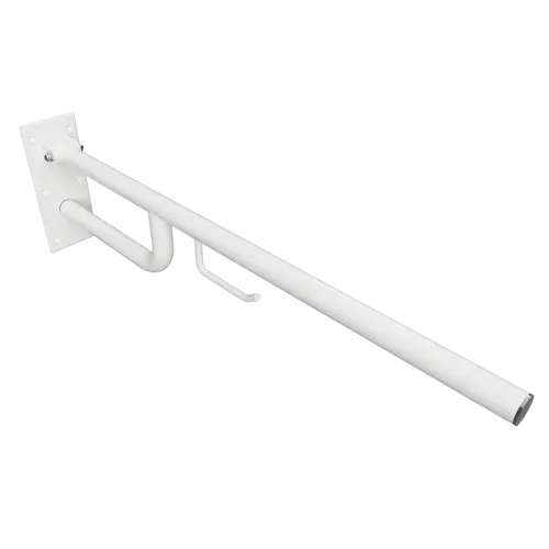 Poręcz składana 850 mm z uchwytem na papier biała HELP 3301102784 Bemeta