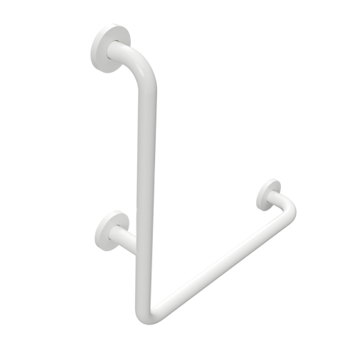 Poręcz kątowa ścienna prawa 60 x 60 cm biała HELP 301112074 Bemeta