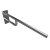 Poręcz składana 850 mm z kołnierzem osłonowym stal nierdzewna HELP 301607161 Bemeta