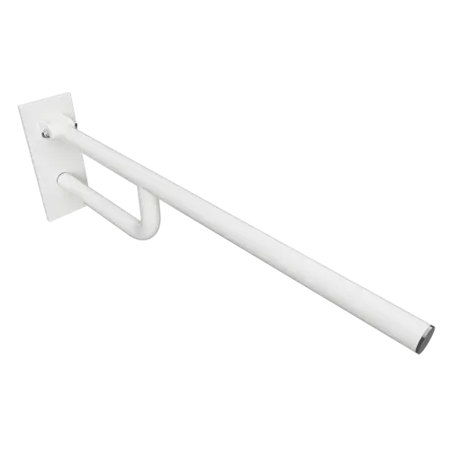 Poręcz składana 850 mm z kołnierzem osłonowym biała HELP 301607163 Bemeta