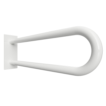 Poręcz typu U 850 mm z kołnierzem osłonowym biała HELP 301707323 Bemeta