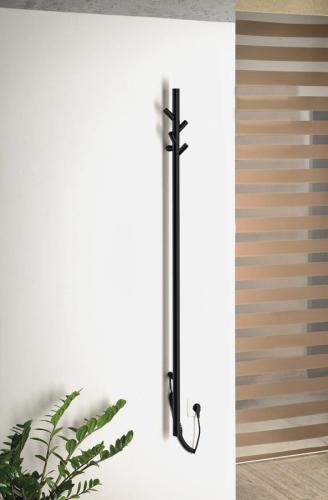 Łazienkowa suszarka elektryczna 150 x 1500 mm czarny mat 30 W PASADOR ER175BV Sapho wizualizacja