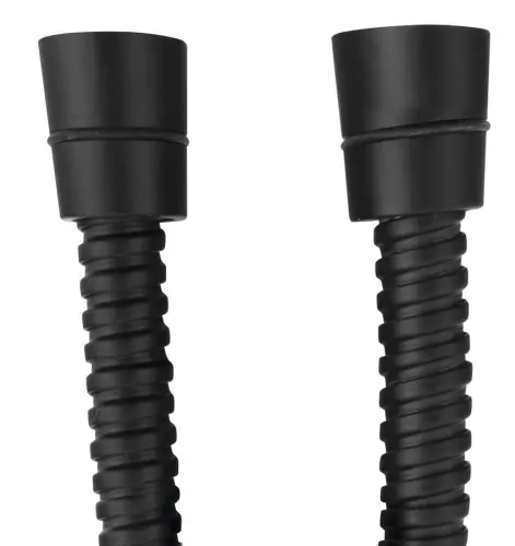 Wąż prysznicowy 120 cm czarny mat POWERFLEX FLEX120B Sapho końcówki