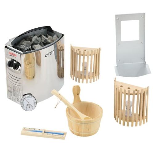 2 osobowa sauna fińska PANORAMA BLACK 130 x 120 x 200 cm J61130 Sanotechnik Akcesoria