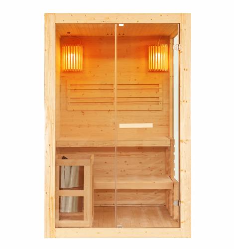 Sauna fińska PANORAMA 130x120x200 cm J60130 Sanotechnik