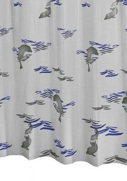 DELPHIN Zasłona prysznicowa z PCV 180x200 cm 130303 Ridder