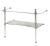 Podpora umywalki 80 cm z półką szklaną WALDORF chrom 9197K1 Kerasan