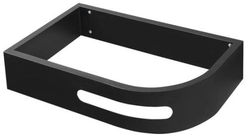 Wspornik z wieszakiem na ręczniki PULSE lewy czarny matowy BM752-CL Sapho