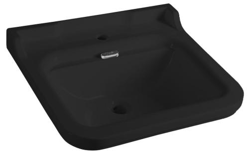 Umywalka ceramiczna 60 x 55 cm WALDORF czarna matowa 4140K7 Kerasan